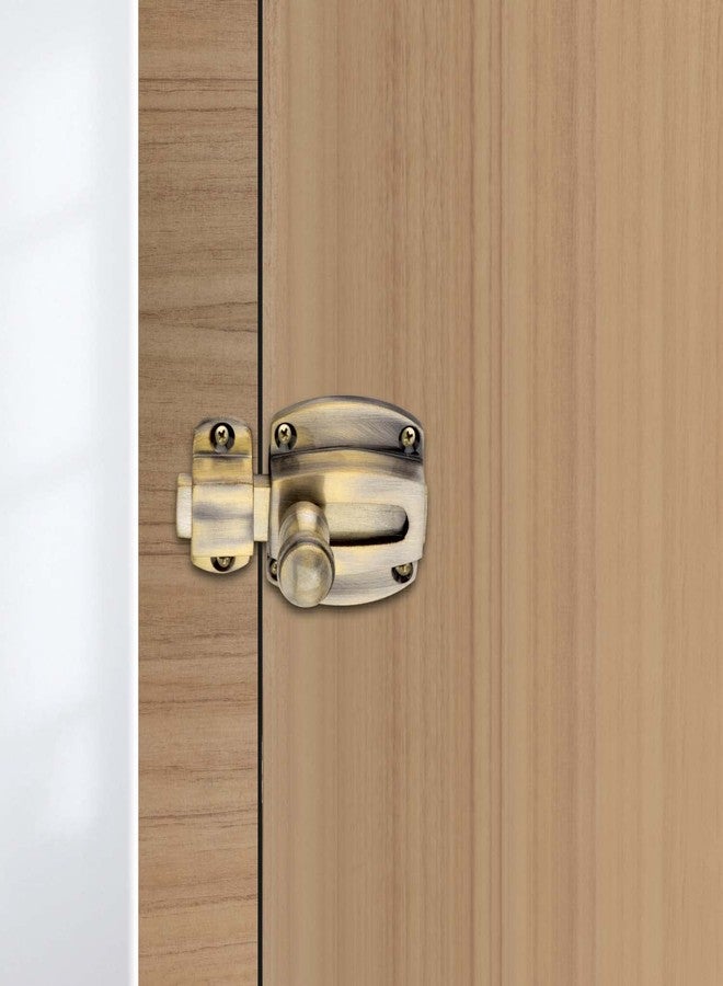 Sardar Brass Antique Door Latch| Baby Latch Lock| Sliding Latch Lock|Tower Bolt for Home, Office, Kitchen, Bathroom - Image 1